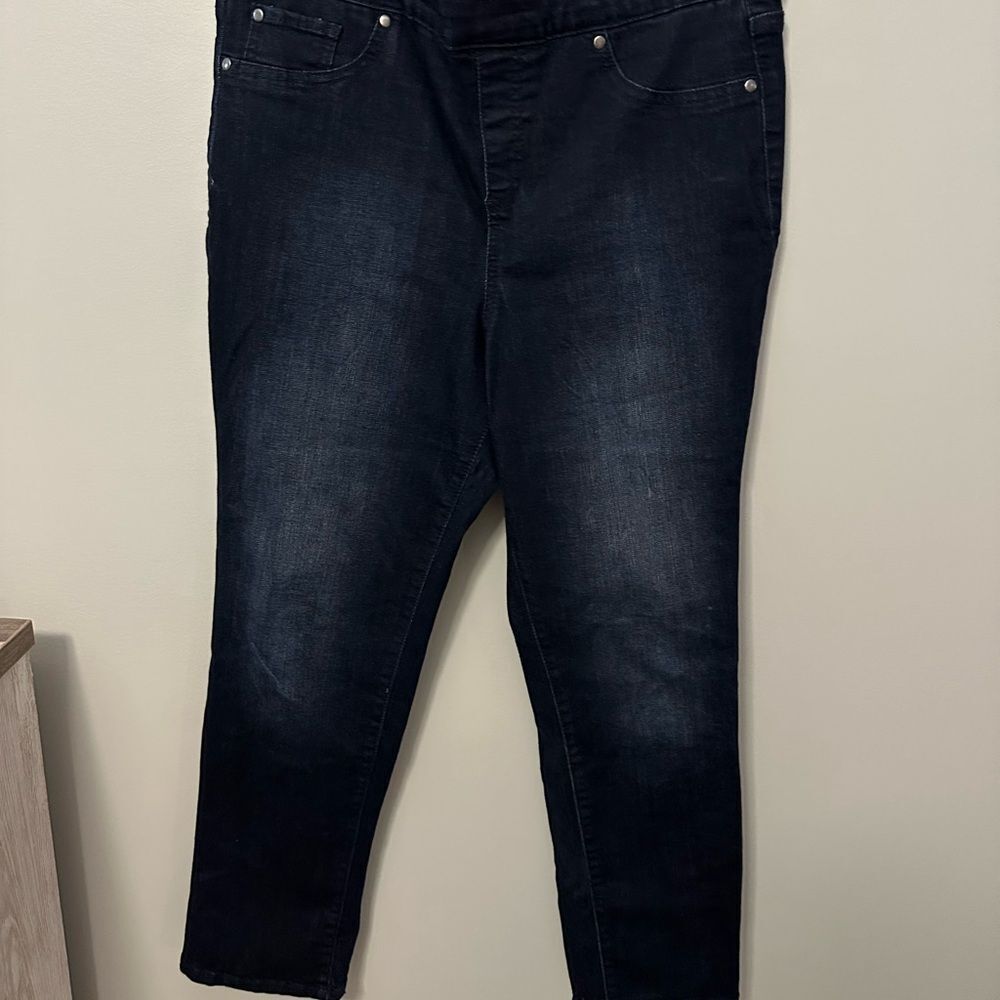 Kim Rogers size 15short Women's Dark Blue Jeans/Jeggings